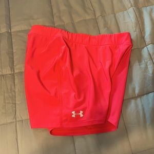 Under Armour heatgear pink shorts